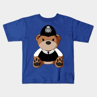 British Bobby Teddy Bear Kids T-Shirt